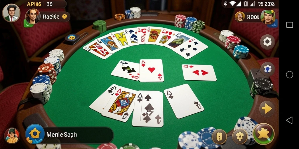 Tampilan gameplay Gaple yang seru di API66 dengan teman-teman.