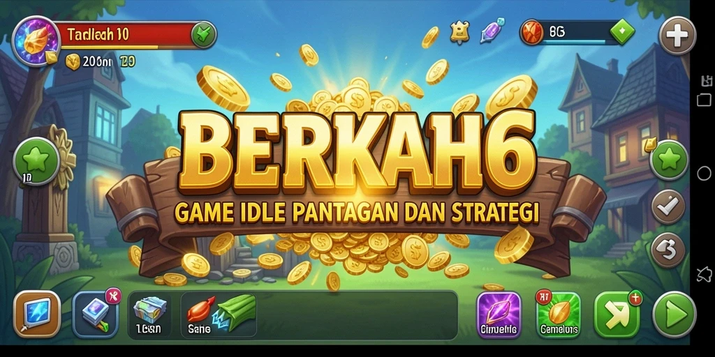 Tampilan gameplay menakjubkan dari BERKAH6 dengan elemen Idle yang menarik.