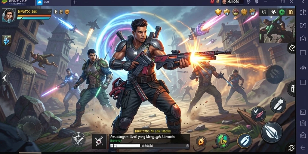 Tampilan seru gameplay BIRUTOTO yang mendebarkan.