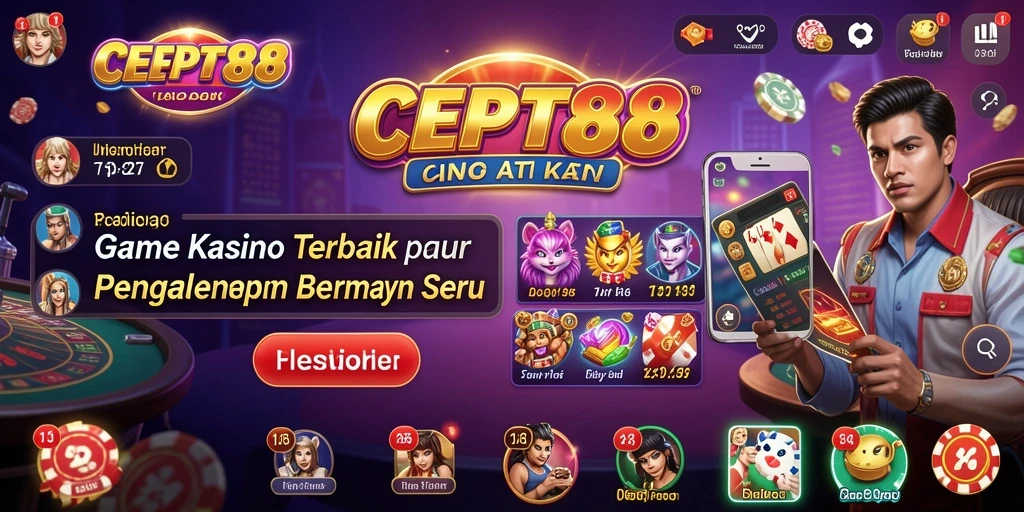 Tampilan menarik dari gameplay Kasino di CEPAT88.