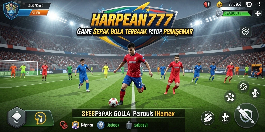 Tampilan gameplay menarik dari HARAPAN777 dalam pertandingan sepak bola.