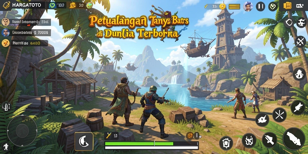 Tampilan gameplay HARGATOTO memperlihatkan dunia terbuka yang menakjubkan.