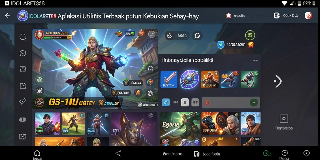 Tampilan antarmuka utama IDOLABET88 yang sederhana dan efisien.