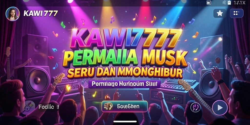 Tampilan gameplay KAWI777 dengan musik yang dinamis.