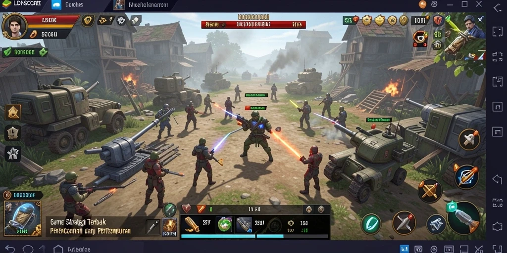Tampilan menarik dari gameplay SLG yang epik dan strategis.