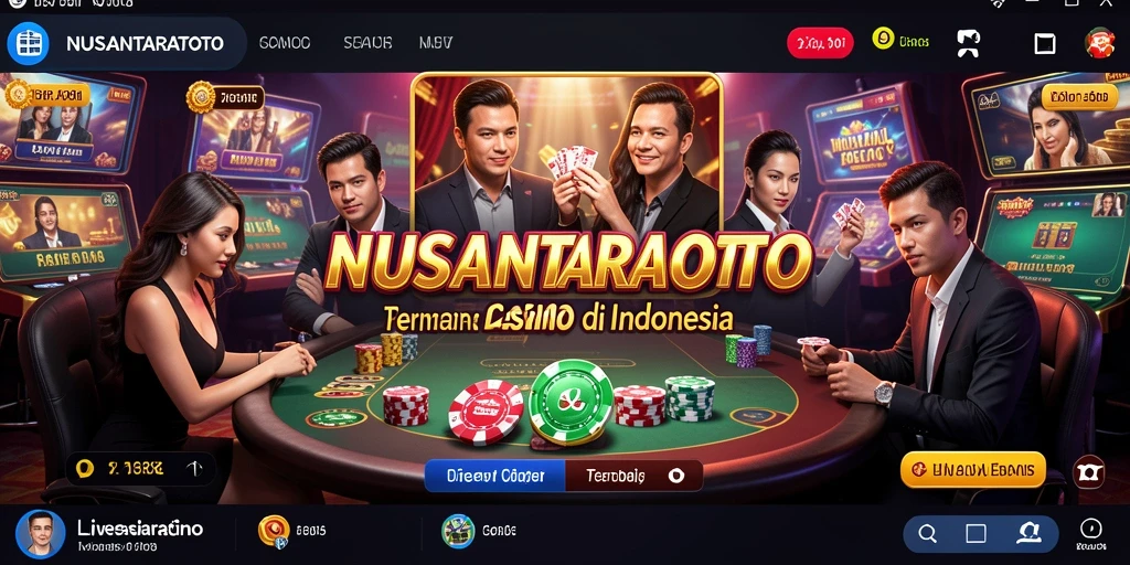 Tangkapan layar gameplay NUSANTARATOTO yang menunjukkan pengalaman Live Casino yang seru.