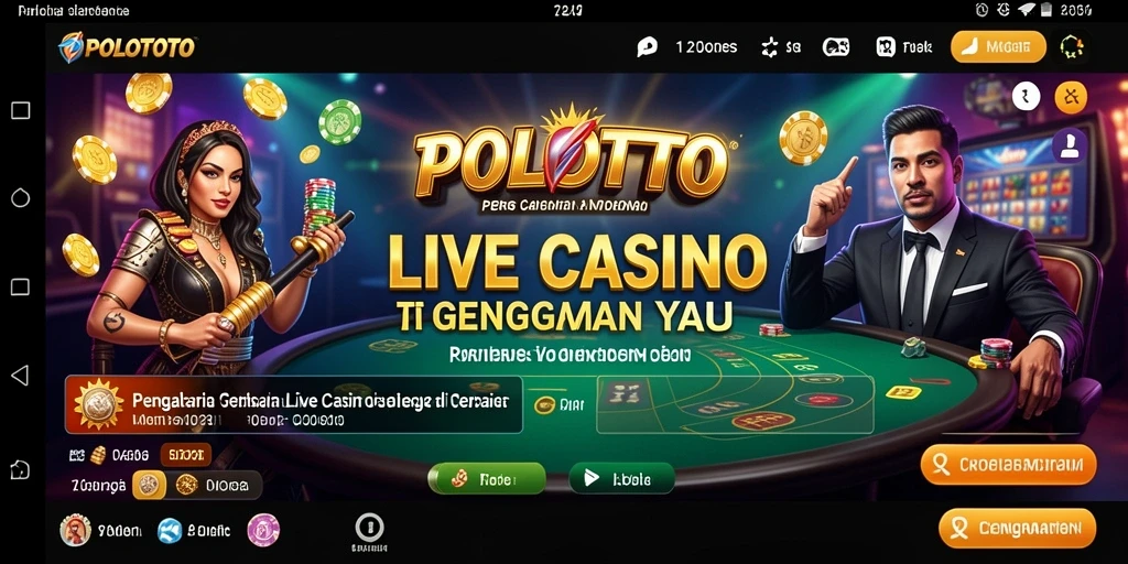 Tampilan gameplay POLOTOTO yang memukau dengan dealer profesional.